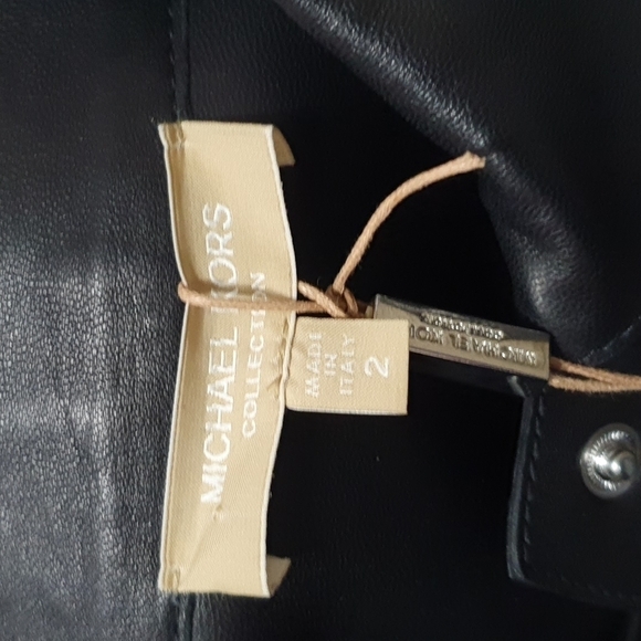 NWT Michael Kors Collection Lamb Leather Jacket - Picture 5 of 8